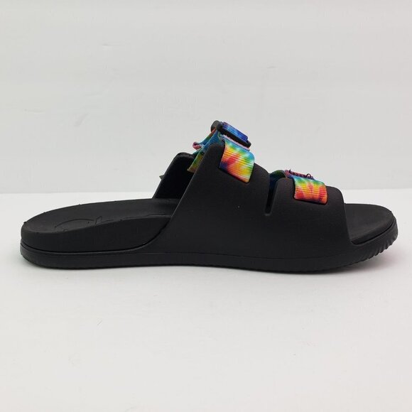 NEW Chaco Chillos Kids Size 5Y Dark Tie Dye Slip On Outdoors Sport Slide Sandals - Picture 5 of 12